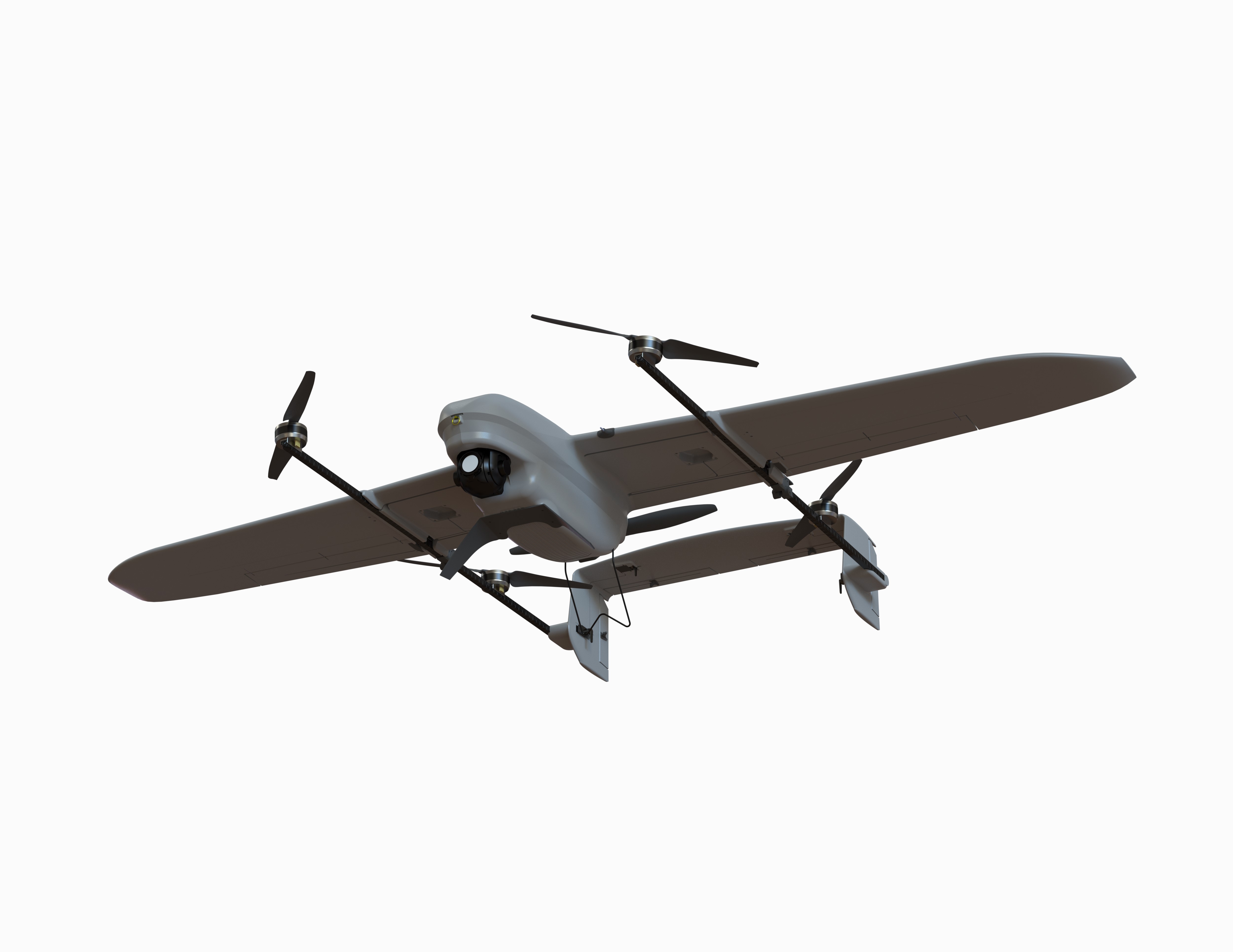 瓴乐智能飞龙1700 垂直起降 监控无人机 整机 固定翼航测机定制款 极