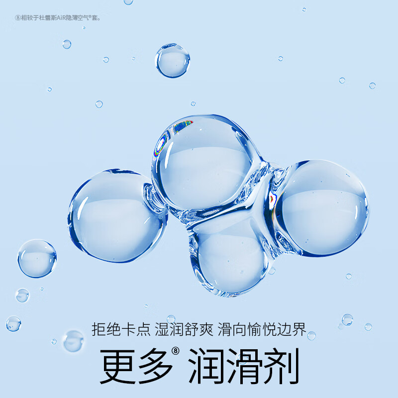 杜蕾斯(durex)超薄避孕套AiR空气避孕套 超薄润滑安全套 男女用003套套成人用品 AiR空气快感三合一16只