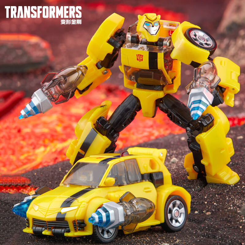 变形金刚（TRANSFORMERS）儿童男孩玩具车模型机器手办生日礼物传世加强级大黄蜂F8524