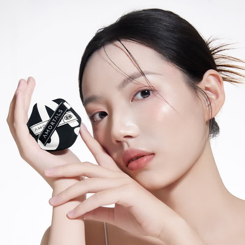 尔木萄丁禹兮同款贴贴粉扑套盒干湿两用不易吃粉专用粉扑服帖双面遮瑕 双A粉扑 2枚 【干湿搭配】