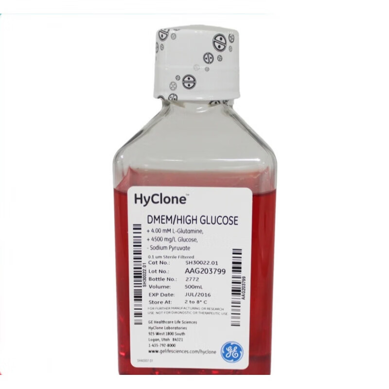 dmem/f12(1:1) 液体培养基 sh30023.01 500ml hyclone海克隆促销