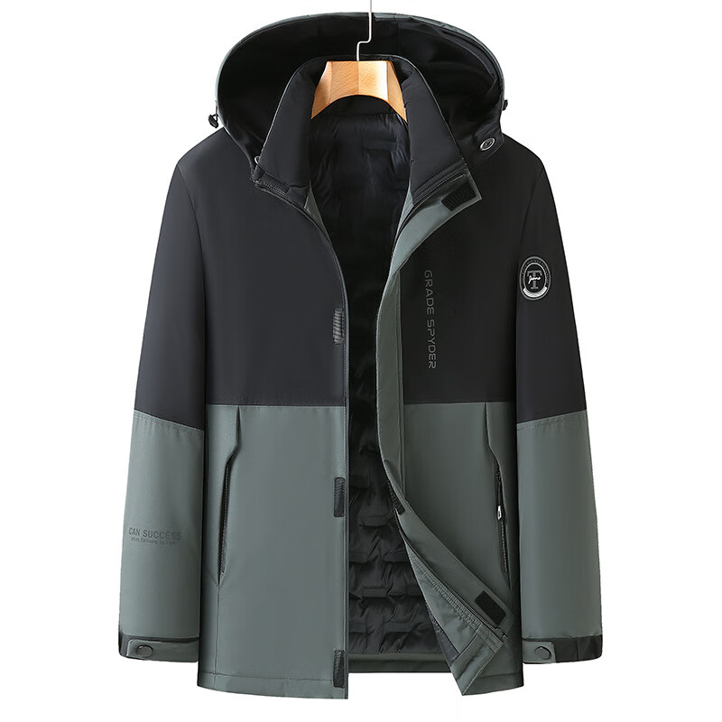 祈珏剪标款中老年棉服宽松大码男士中长款棉衣加厚冬季防寒外套直播