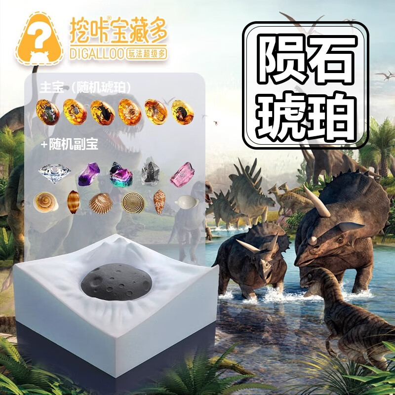 [恐龙咋没的]陨石琥珀