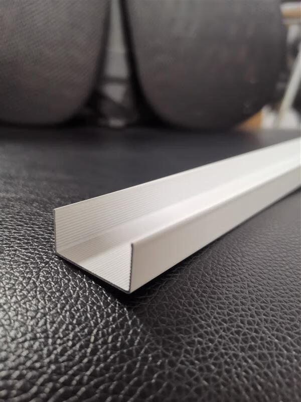 槽单封边铝合金配件打灶专用单卡槽收口条铝材 25u型封边条60厘米长