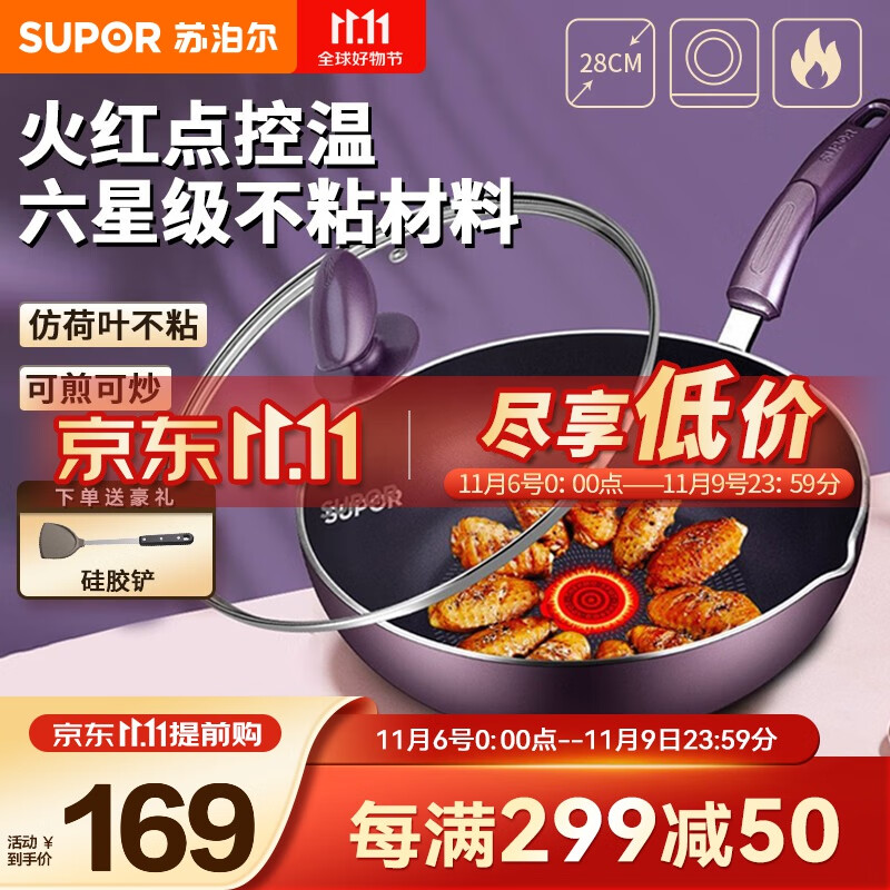 苏泊尔（SUPOR）火红点炒锅不粘平底煎锅煎炒锅电磁炉燃气通用锅具 28CM使用感如何?