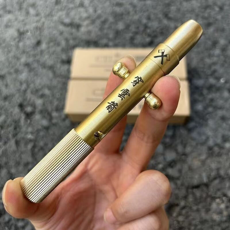 铭汇通放鞭炮火炮一支穿云箭一飞冲天复古玩具黄铜摆件儿时回忆桌摆