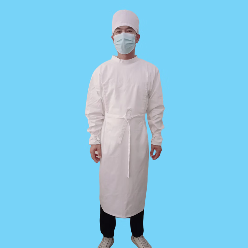 医学考试隔离衣手术衣纯棉隔离服学生培训实习医考专用练习隔离衣