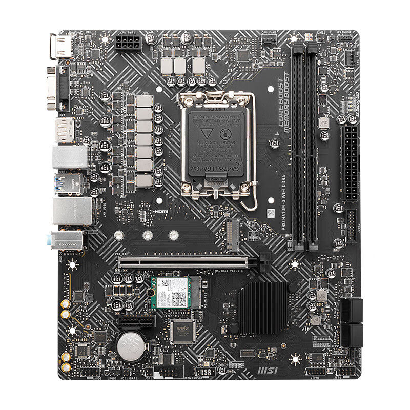 微星 PRO H610M-G WIFI DDR4 图 3