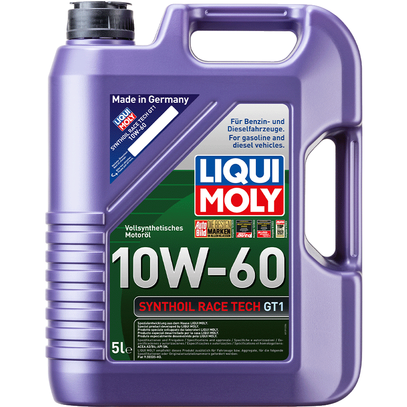 力魔(LIQUI MOLY)德國(guó)原裝進(jìn)口 GT1高性能全合成機(jī)油 10W-60 A3/B4級(jí) 5L 汽車用品