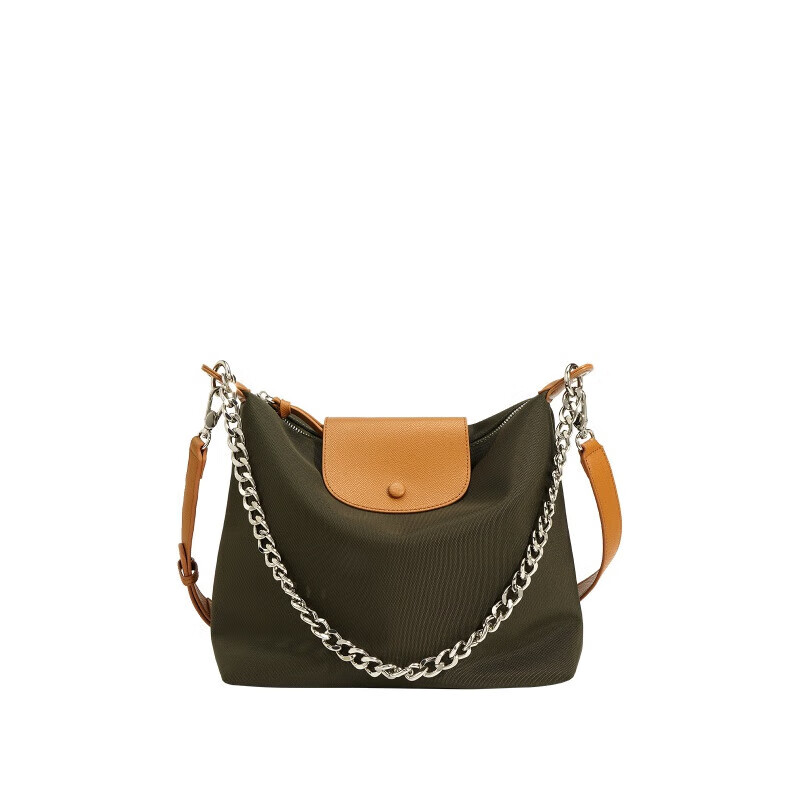 mospoke新款大容量通勤复古尼龙布女包手提轻便百搭时尚休闲托特包