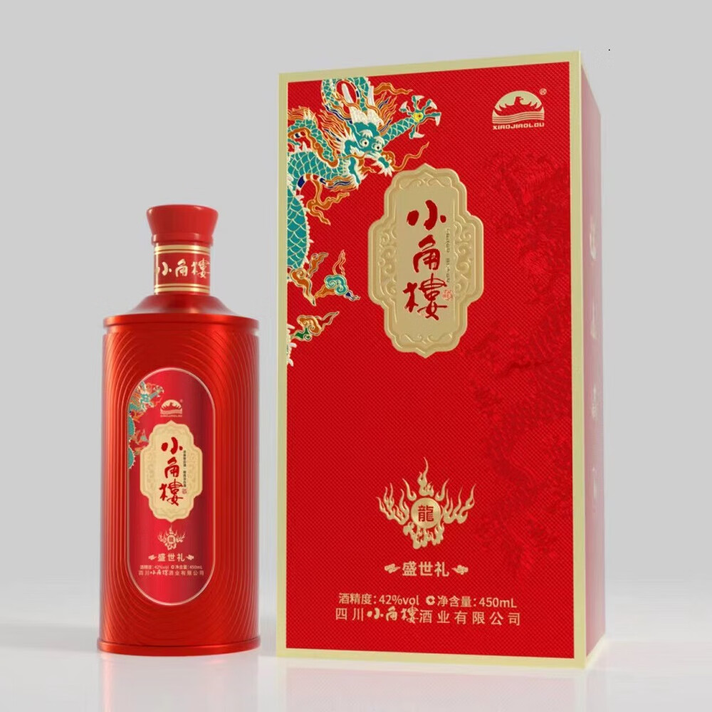 小角楼小角楼 四川白酒 浓香型 整箱 白酒 纯粮酿造 粮食酒 42度 450