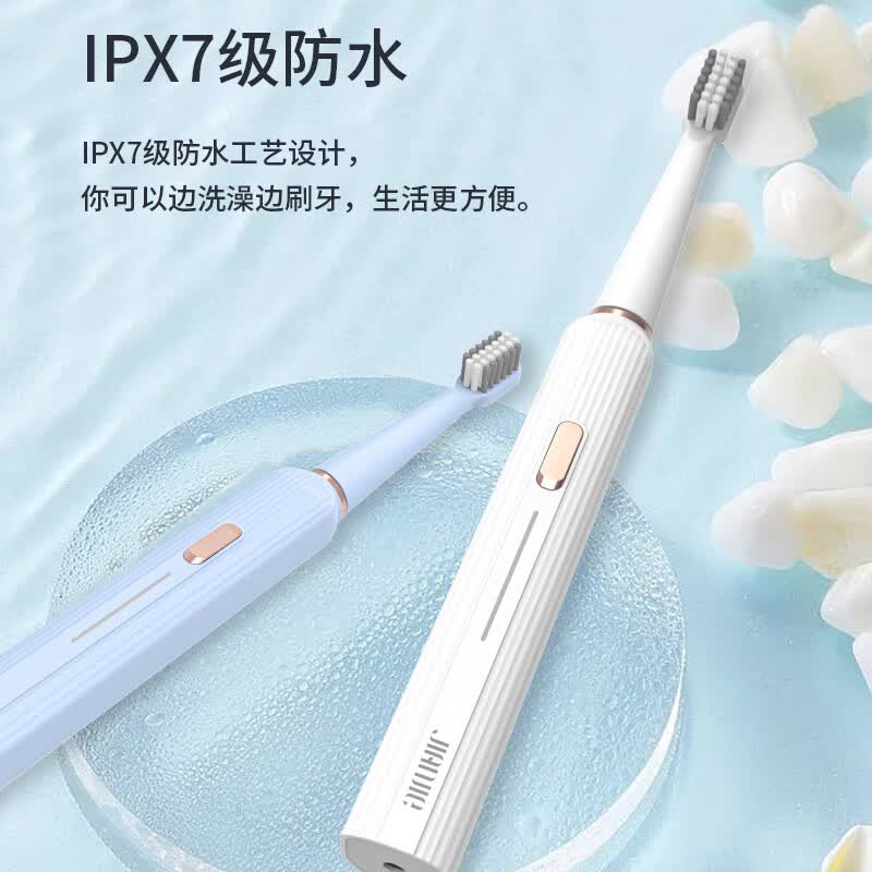 志高【母亲节礼物】智能电动牙刷成人学生情侣声波牙刷结婚伴手礼红色锦鲤生日礼物送母亲 Pro2-典雅白【到手4刷头】