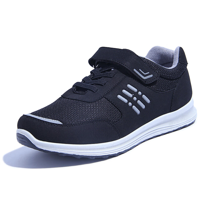 足力健鞋老北京布鞋运动鞋男中年男士布球鞋男款中老年人魔术贴爷爷