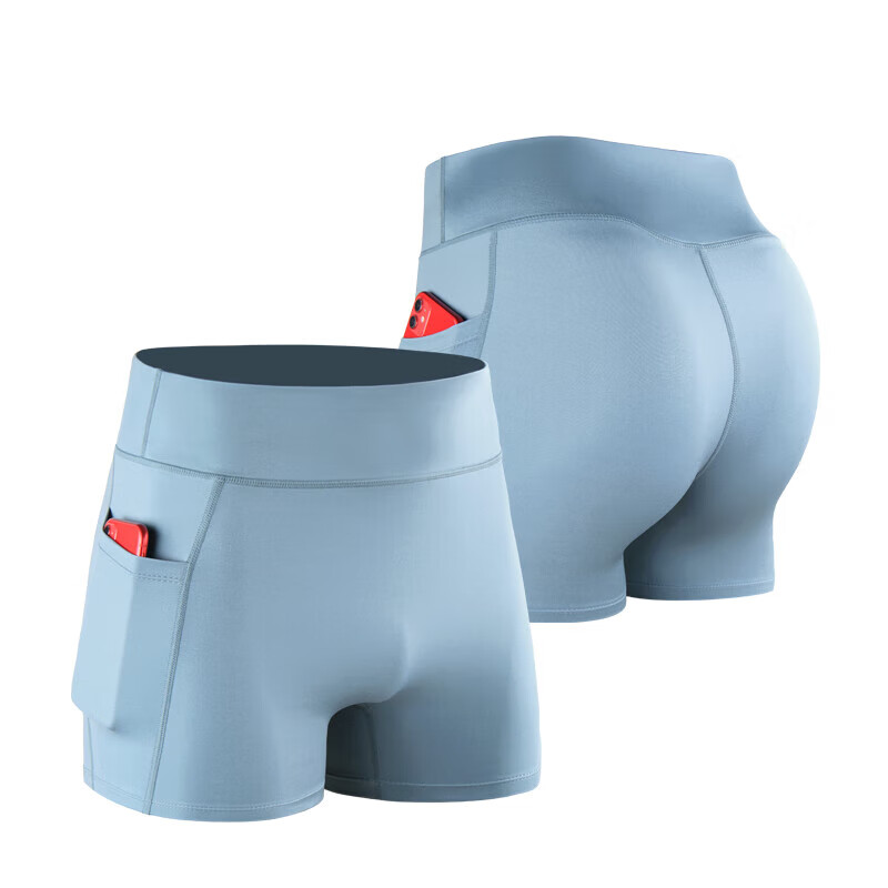 impresswit瑜伽鲨鱼裤男士高腰紧身短裤压缩高弹健身跑步篮球运动打底