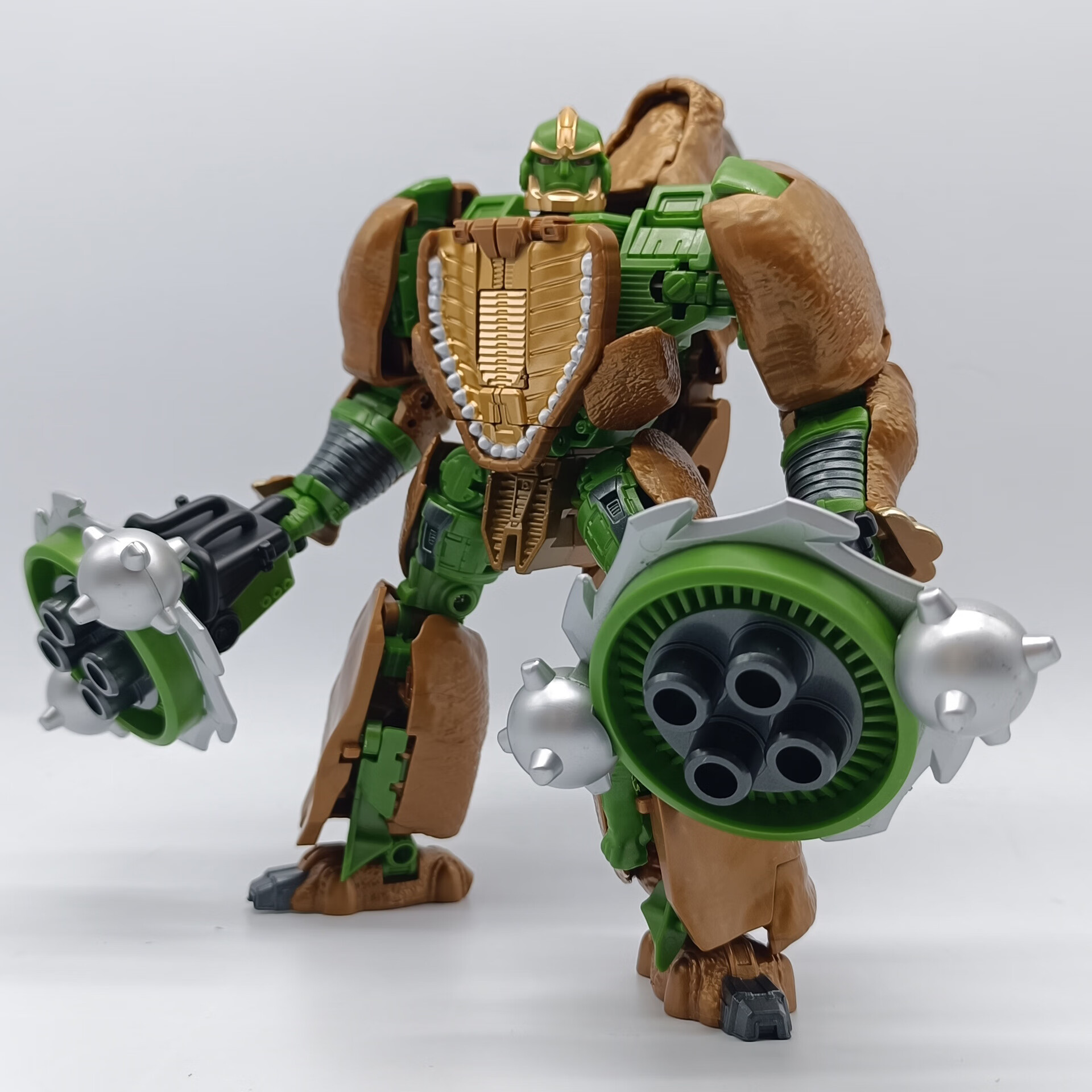 童捷优变形玩具超能勇士系列 精涂放大版王国 -01犀牛勇士 玩具模型