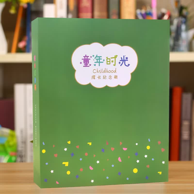 幼儿园成长手册小学生记录册diy毕业相册a4活页袋儿童宝宝纪念册 简约