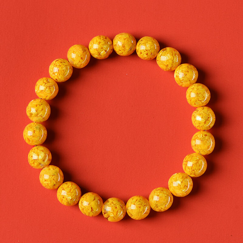 van crude annora雄黄朱砂手串高含量晶体原矿石手链本命年礼物高颜值