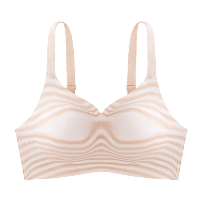 千奈美内衣女大胸显小收副乳防下垂全罩杯薄款夏季文胸罩无痕 粉底液 80B C 通杯