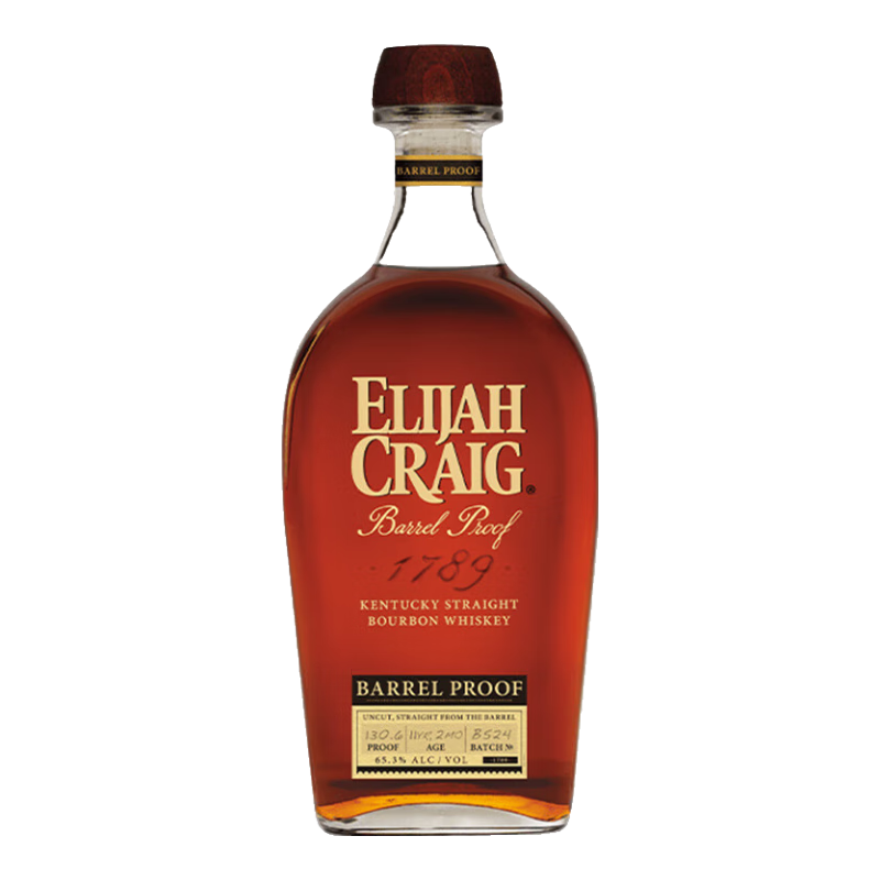 爱利加（Elijah Craig）【原瓶进口】美国肯塔基爱汶山酒厂威士忌洋酒 爱利加原桶珍藏波本威士忌750ml