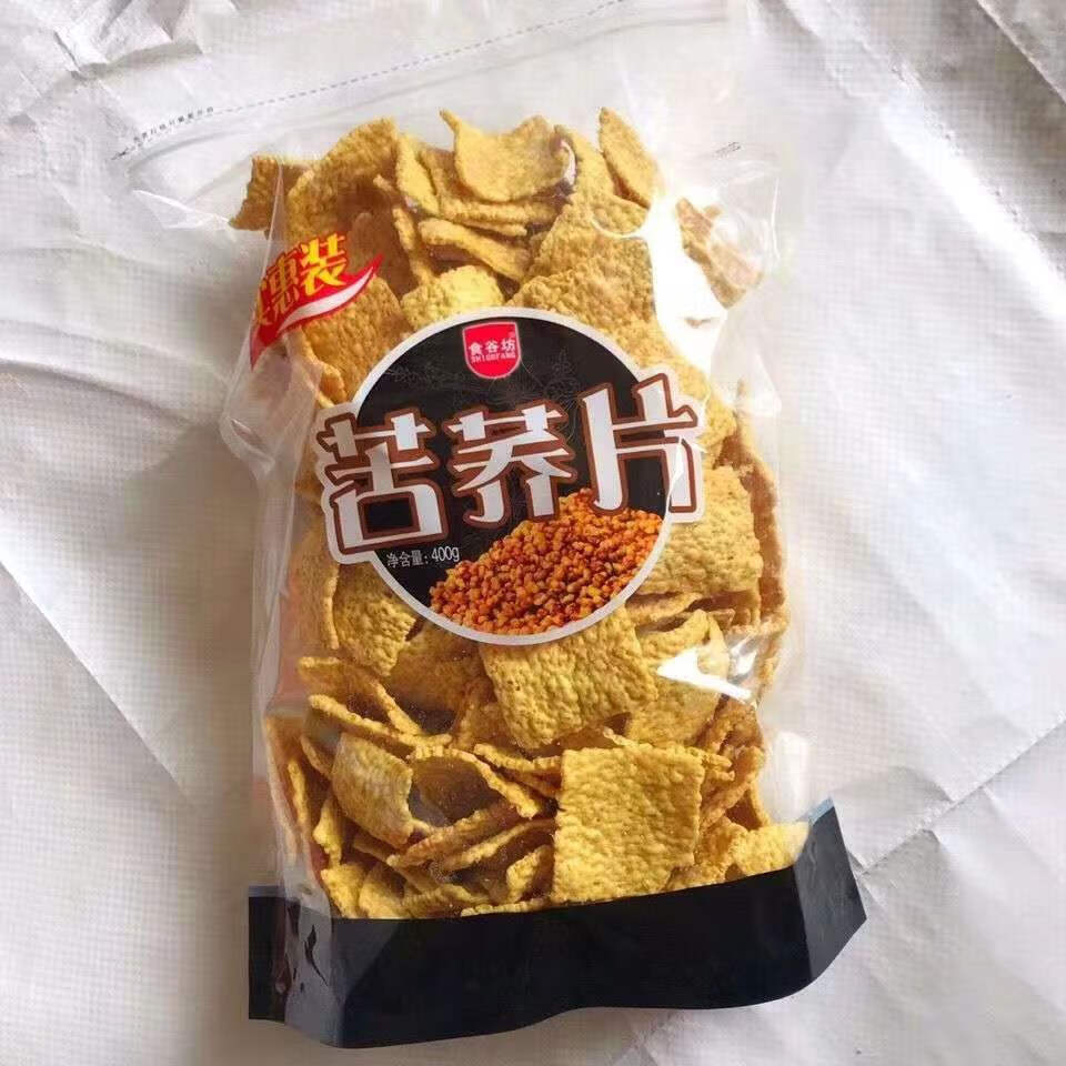 xywlkj食谷坊苦荞麦片荞麦锅巴375克牛肉味/香葱味荞麦片休闲零食