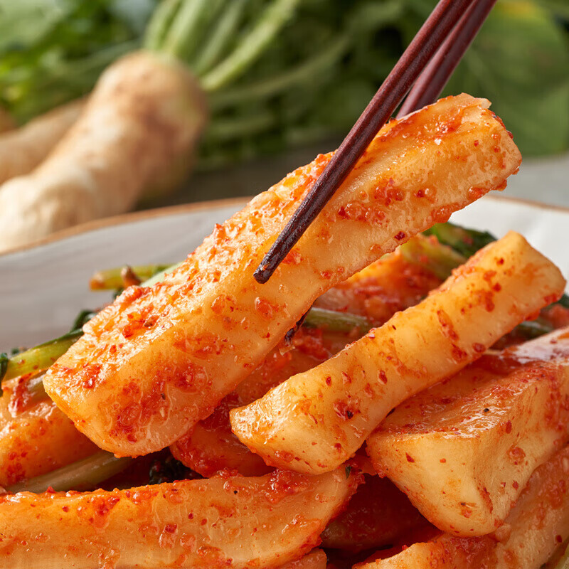 虎钢馋韩国小白萝卜泡菜韩式青年小萝卜条咸菜下饭菜萝卜块 小萝卜条