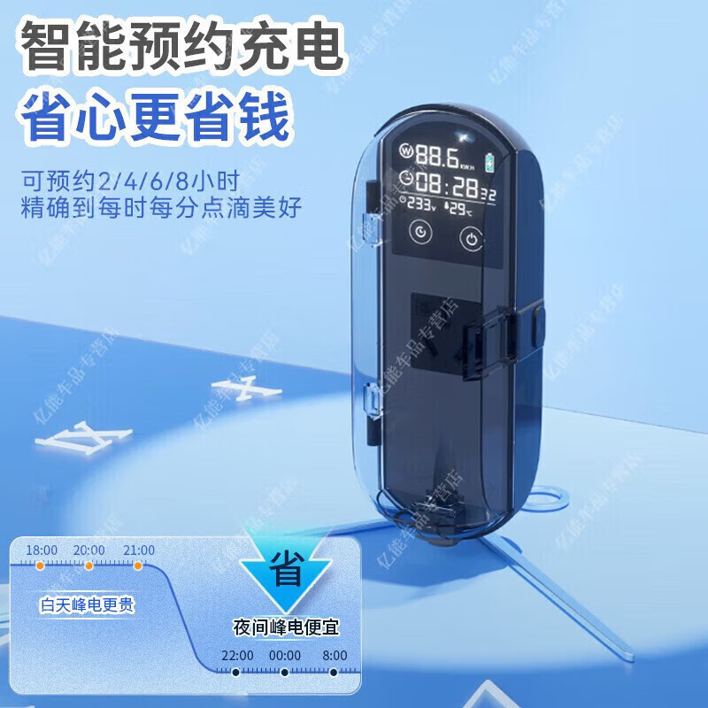 充精灵吉利熊猫mini接地宝防水款专用地线宝萌萌熊新能源车充电转换器 3米/智能款充满断电/预约充电