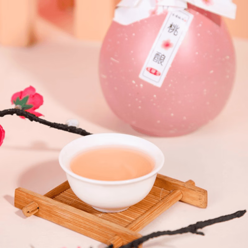 漫時刻微醺果酒多口味低度女生酒桃花酒桂花酒青梅酒晚安酒小甜酒助眠酒 【灼灼桃花】桃釀酒*1(限購一單)
