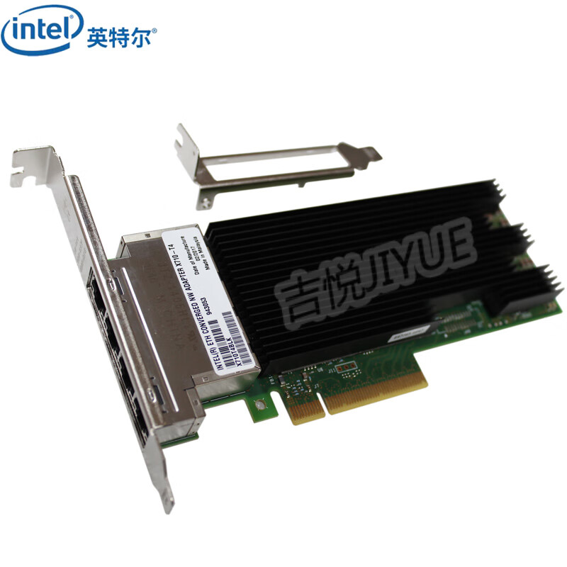英特尔（Intel）X710-T4L万兆网卡四口10BG电口服务器X710T4LBLK以太网网络适配器原装 X710T4