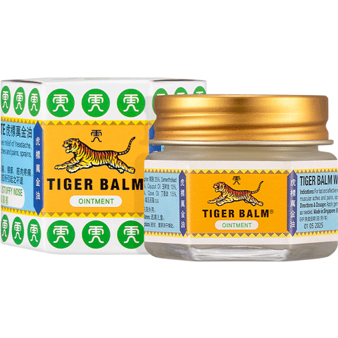 TIGER BALM 虎标 虎（TIGER BALM）泰国虎标颈肩舒 虎标颈肩霜舒缓肌肉肩颈僵硬酸疼痛 泰国虎标虎牌万金油19.4g