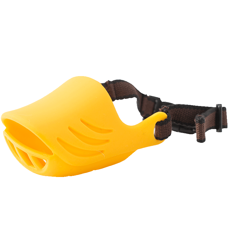 嬉皮狗（hipidog）狗狗嘴套防咬防叫防乱吃狗口罩嘴罩止吠器小型中型犬柯基泰迪宠物 咖啡色#绑带可调方便佩戴# XL-加大型（适用25-40斤）