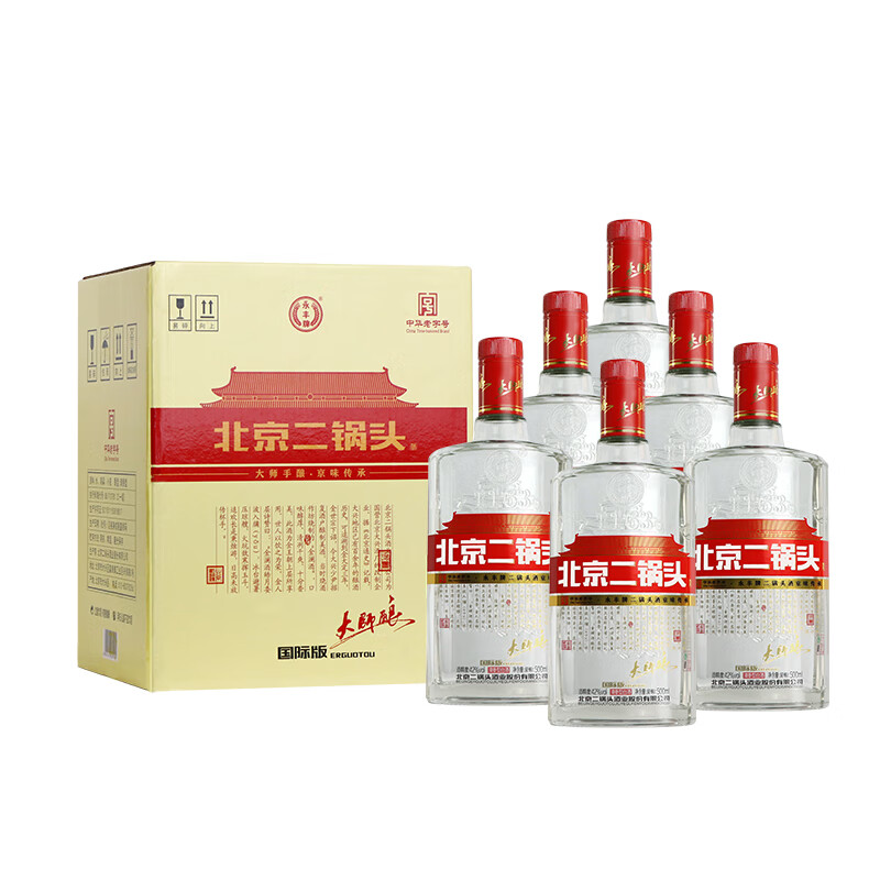 �����Ʊ�������ͷ�� ���᷽ƿ ����ʳ�ư׾� �����Ͱ׾����� ������Ʒ 42�� 500mL 6ƿ ��ʦ��