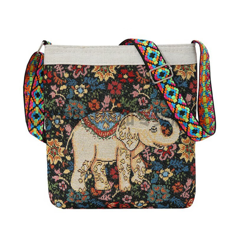 酷奇袋鼠通用云南西双版纳傣族包包特色大象包民族风斜挎包百搭舞台