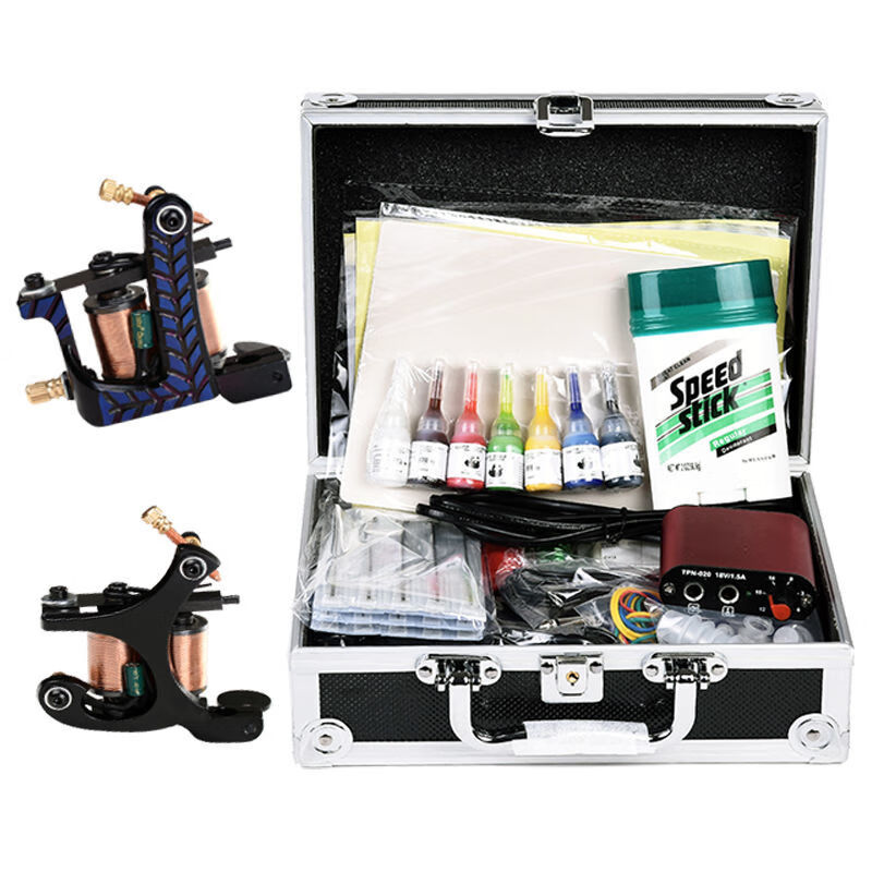 纹身机全套专业套装自学初学者套装刺青工具文身机器线圈纹身器材 005