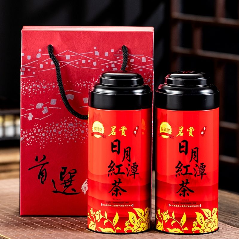 禾澹日月潭红茶礼盒装高山茶红玉乌龙茶茶叶肉桂台茶号 醇香型 200g