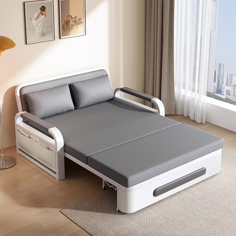 骁诺沙发床坐卧两用小户型折叠单人沙发多功能布艺一体伸缩床 【