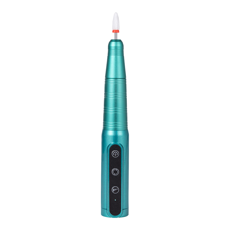 蜜糖小姐電動(dòng)卸甲修指甲便攜筆式磨頭小型專業(yè)打磨機(jī)吸塵器一體美甲店專用 專業(yè)美甲打磨機(jī)【祖母綠】 1件