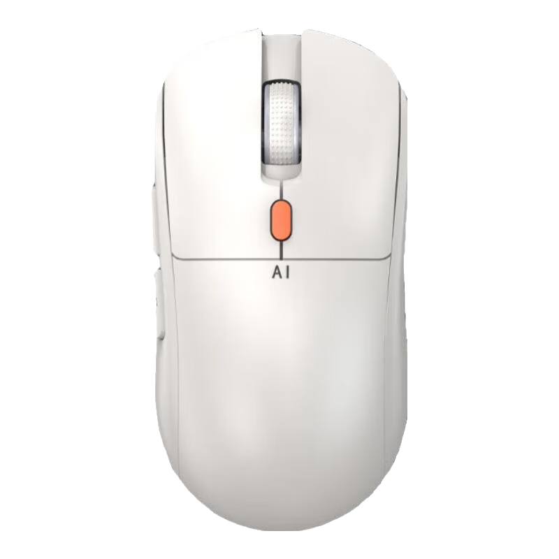 新科AI智能鼠標語音聲控打字翻譯PPT辦公寫文章雙模無線藍牙通用可充電式 AI智能辦公靜音旗艦版【白色】