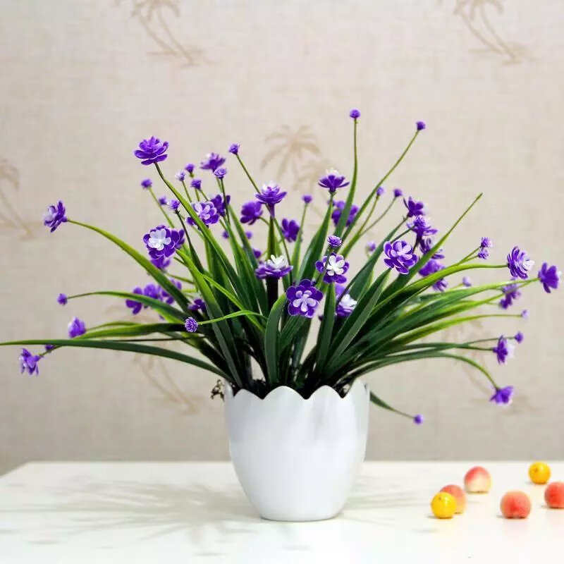 【精选】满天星真花套装摆件花艺假花绢花室内装饰客厅塑料花插花