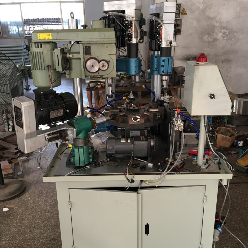 旭杉斯自动打孔攻牙一体机振动盘上料多工位组合机床自动攻丝机非标