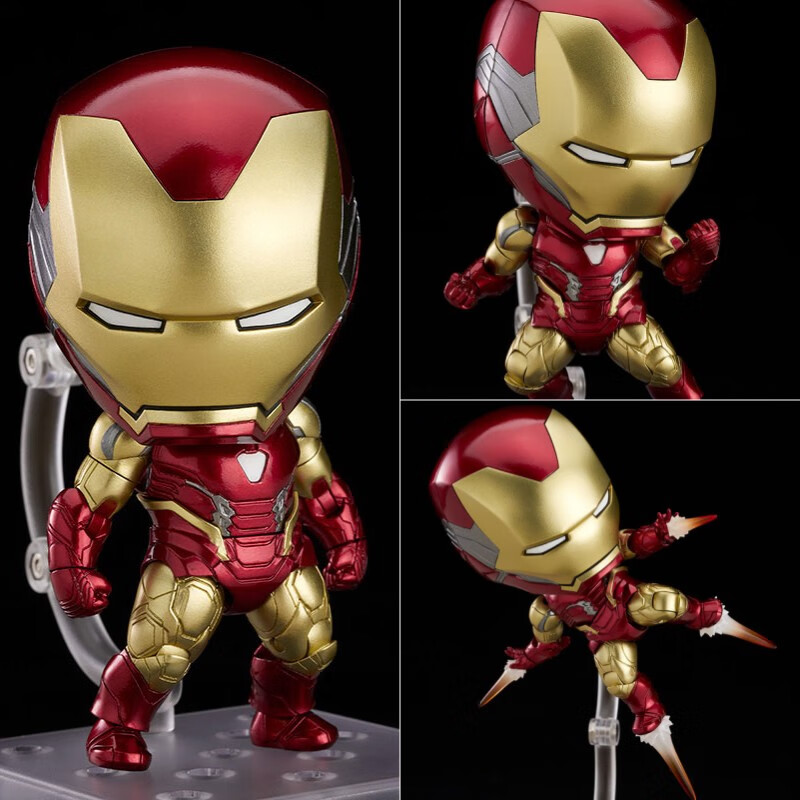迪士尼复仇者联盟终局之战q版粘土人1230#mk85钢铁侠礼物摆件模型