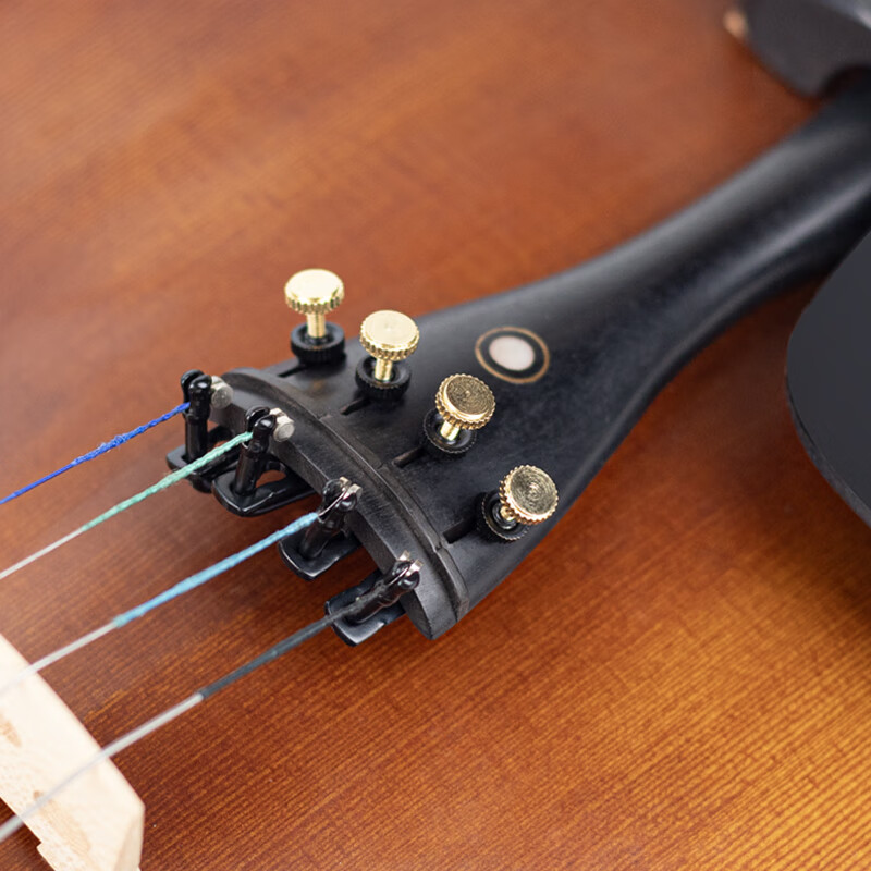 思雅晨(saysn)小提琴微调器黑金色一套四个装1/4 1/2 3/4 4/4调音校音