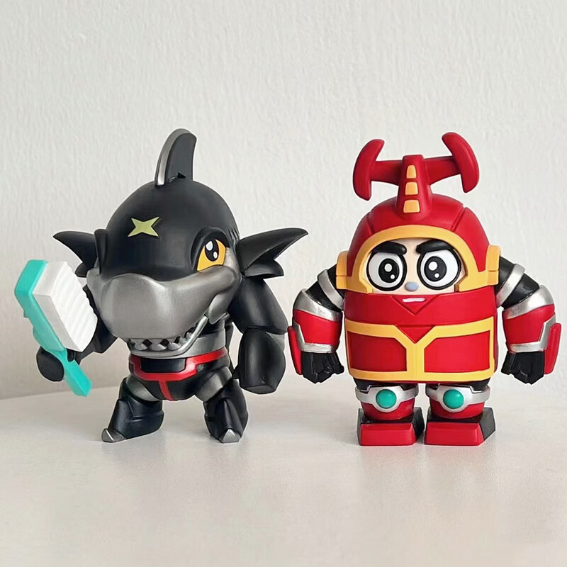 铁甲小宝汽车摆件卡布达车载可爱公仔桌搭好物装饰品 鲨鱼辣椒 卡布达