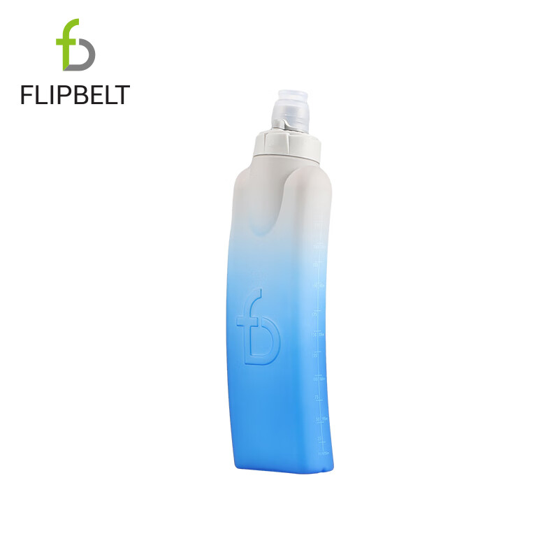 Flipbelt飞比特运动跑步水壶马拉松便携软水杯健身大容量水瓶杯子升级款 2.0款加勒比海蓝330ml(2024款) 水壶