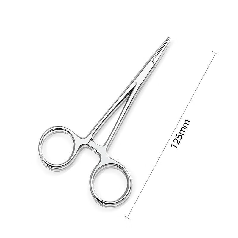 包邮不锈钢止血钳直弯头持针器钳拔罐钓鱼钳宠物拔毛钳血管手术钳 12.