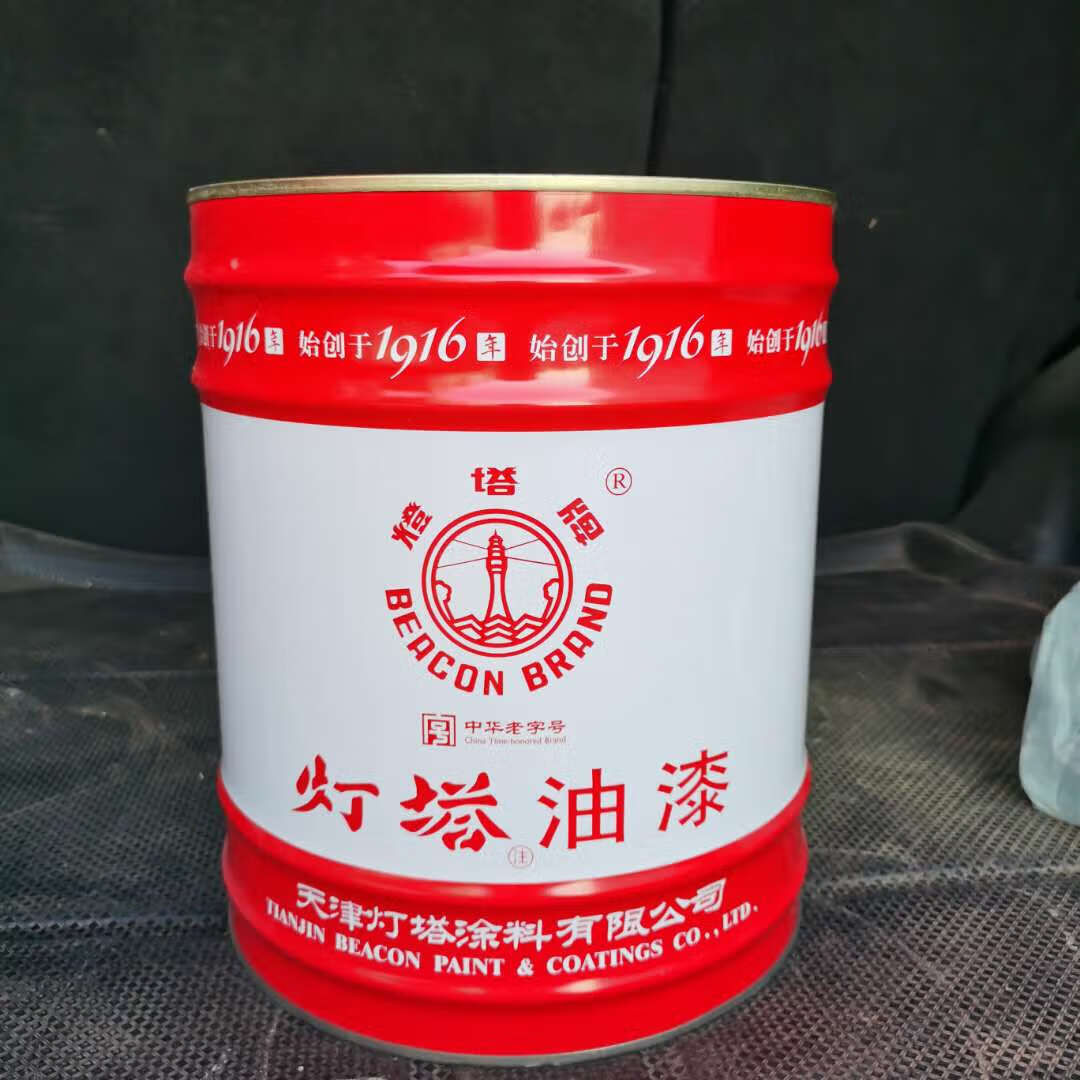 灯塔天津牌油漆  dtk醇酸磁漆 16公斤每桶 黑色