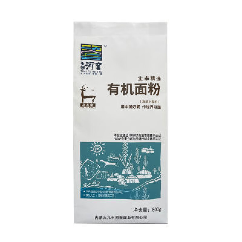 鸡鹿塞天赋河套面粉800g 800g