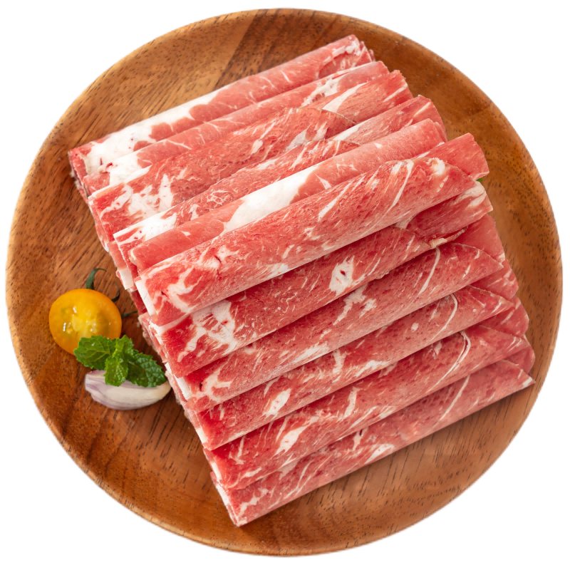 元牧希 厚切调理羔羊肉卷2斤 火锅食材切肥牛羊卷涮锅羊肉国产生鲜
