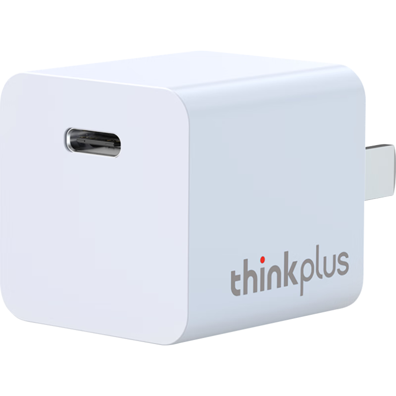 ThinkPlus联想 苹果充电器iPhone15充电头PD20W快充Type-C适用苹果15/14ProMax/13/12/11/iPad安卓USB-C 白