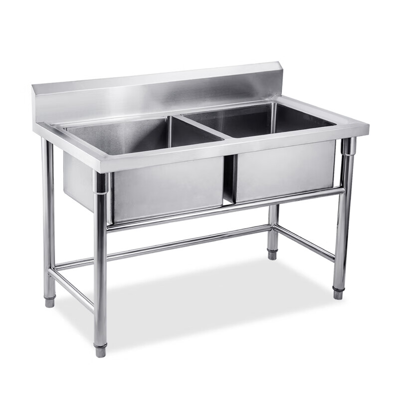 信基高格 不锈钢双星水槽双星盆台洗菜池洗碗池浸泡池 双星盆台