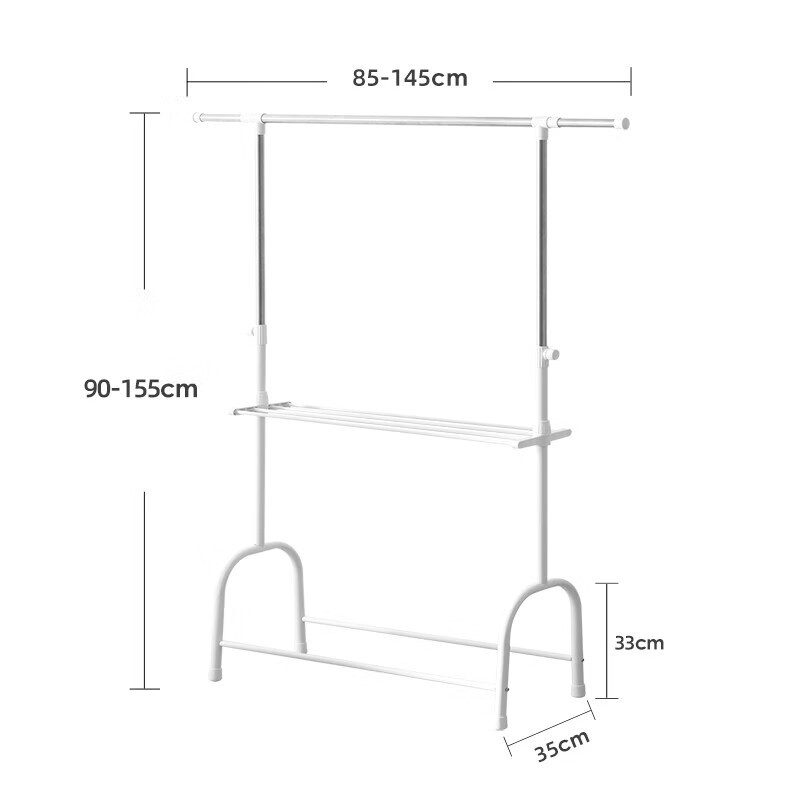诗迦努踢脚线取暖器晾衣架简易落地实用挂衣架家用室内烘衣架毛巾架
